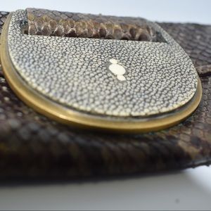 R&Y Augousti Indonesian Python Stingray Shagreen